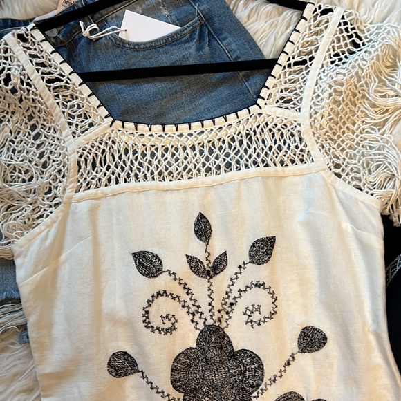 NWT Free People Ivory Dress Sz 6 🖤 - Picture 2 of 8